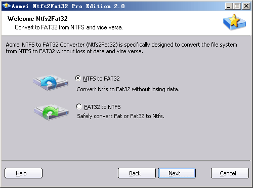 Welcome to NTFS to FAT32 Converter